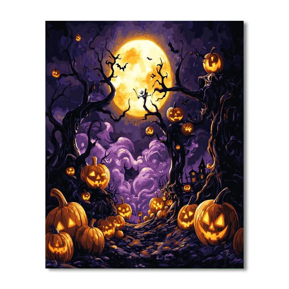 Jack Skellington’s Fun Halloween Festival Disney Inspired Painting by numbers kit