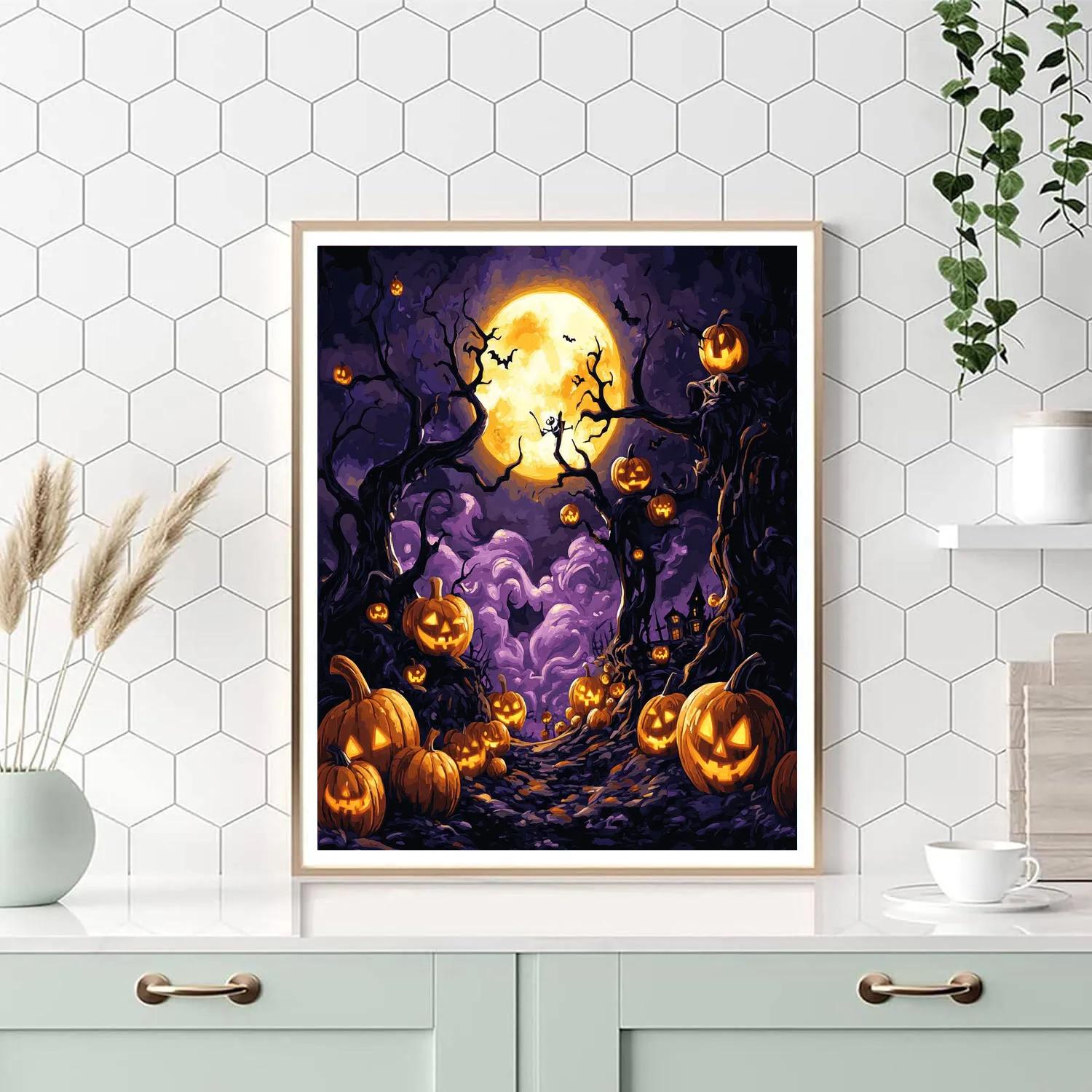 Jack Skellington’s Fun Halloween Festival Disney Inspired Painting by numbers kit