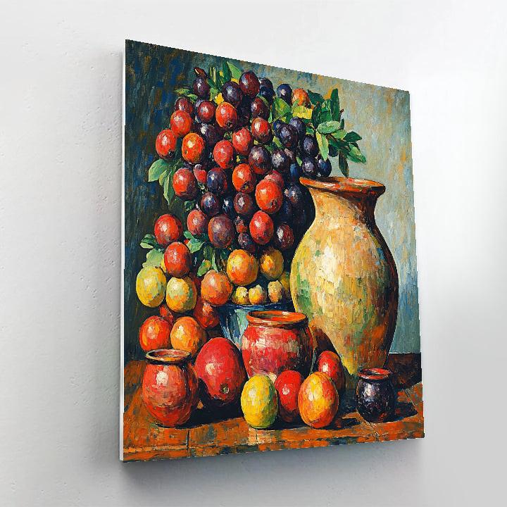 Paul Cézanne Inspired Still Life With Fruit Paint by numbers art