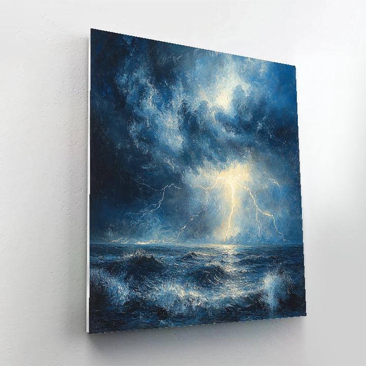 JMW Turner Inspired Thunderstorm DIY paint by numbers