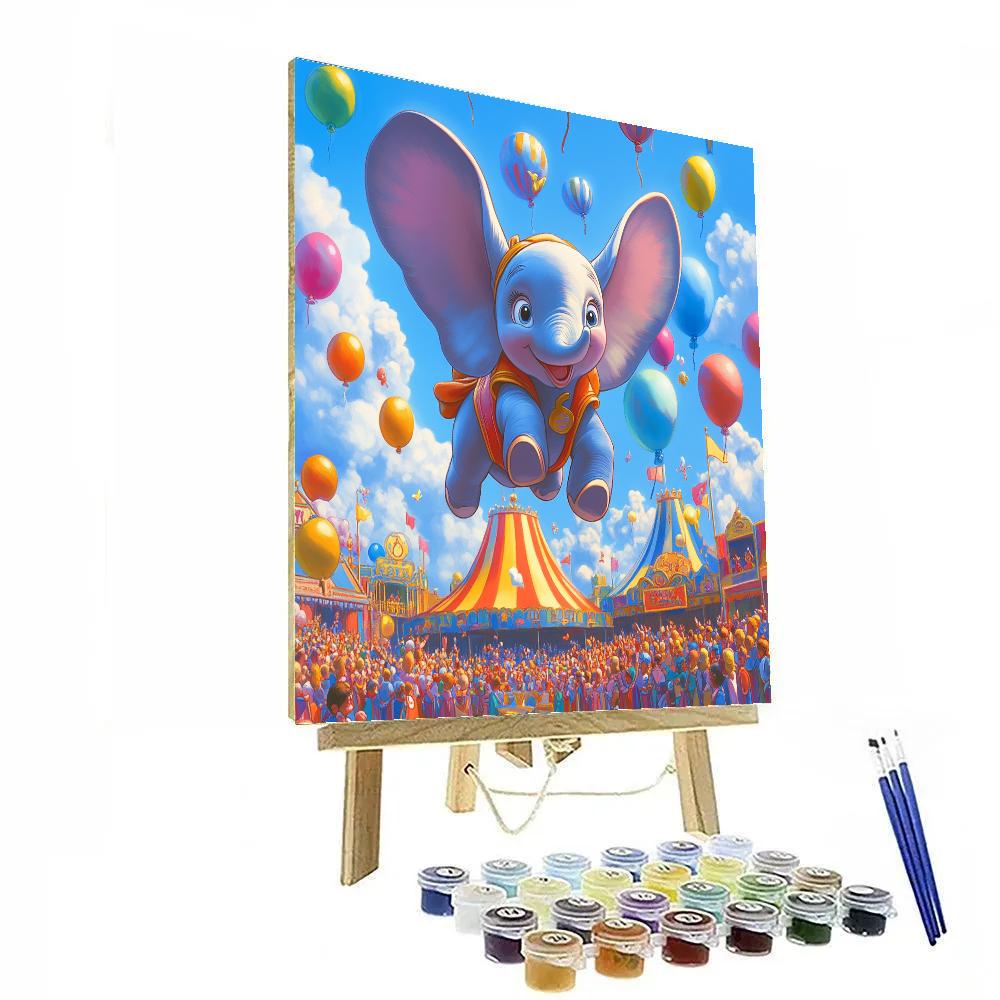 Dumbo’s Big Top Flying Show Disney Inspired Paint by numbers kits