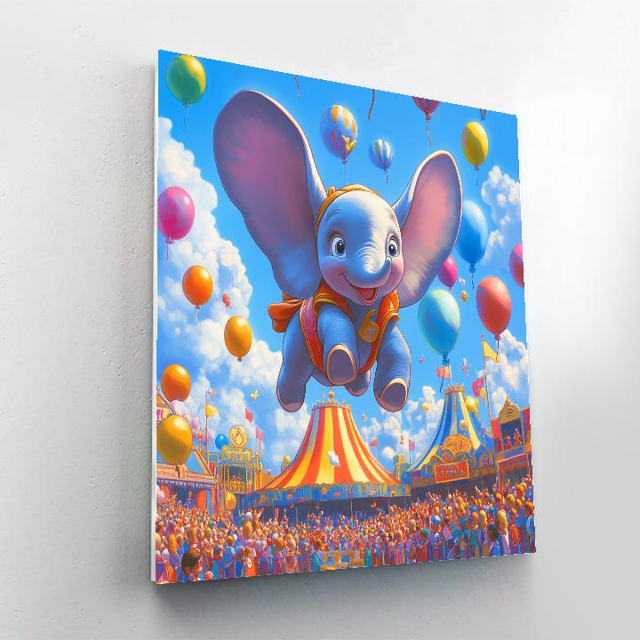 Dumbo’s Big Top Flying Show Disney Inspired Paint by numbers kits
