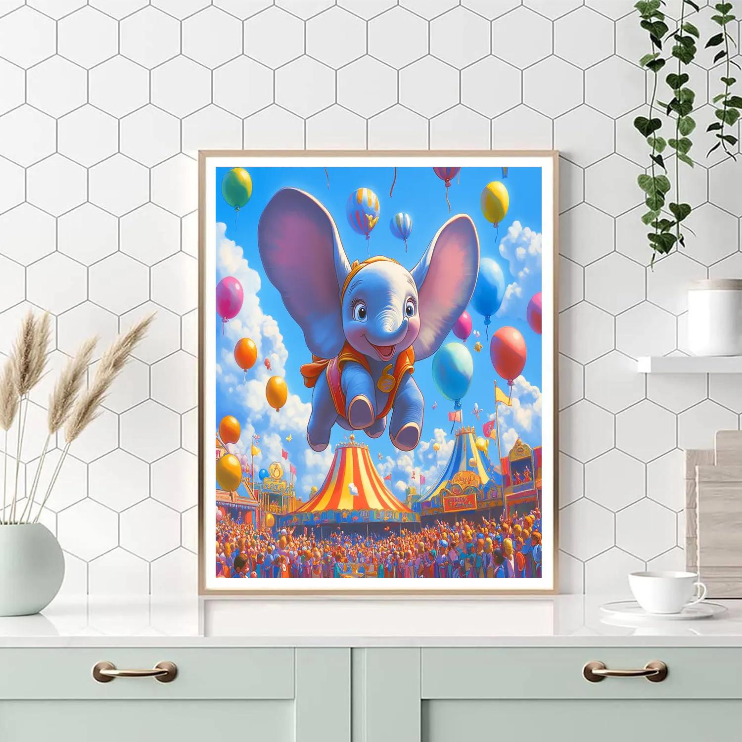 Dumbo’s Big Top Flying Show Disney Inspired Paint by numbers kits