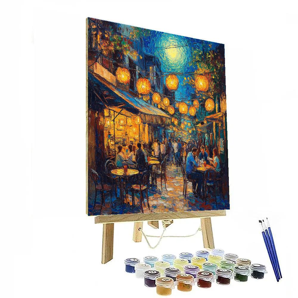 Vincent Van Gogh Inspired Night Café paint by color