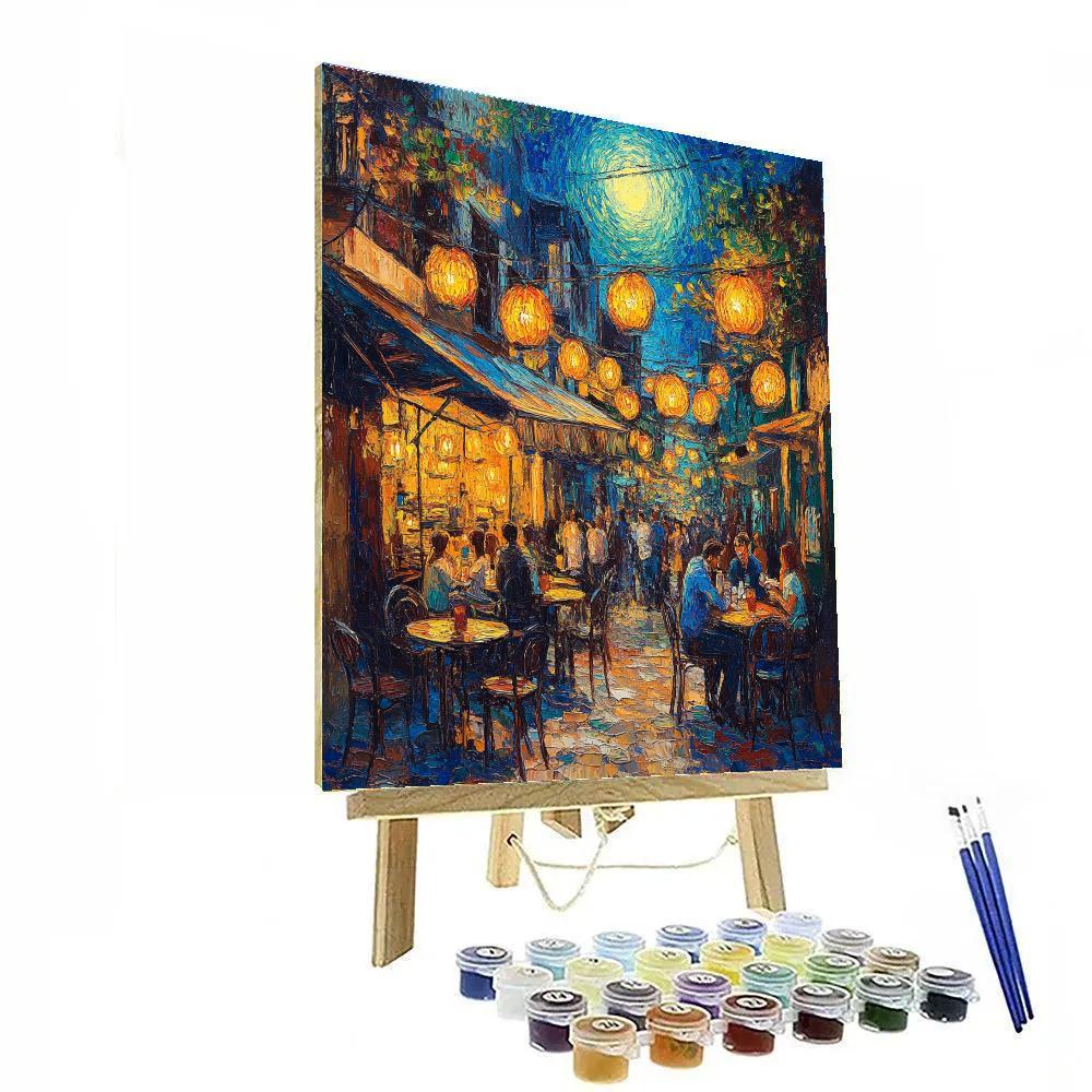 Vincent Van Gogh Inspired Night Café paint by color