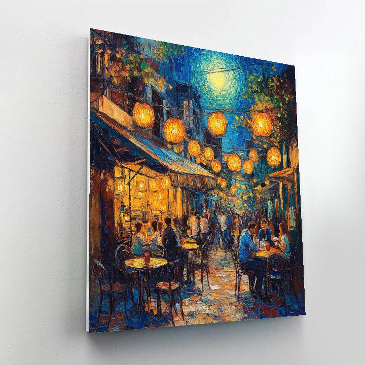 Vincent Van Gogh Inspired Night Café paint by color