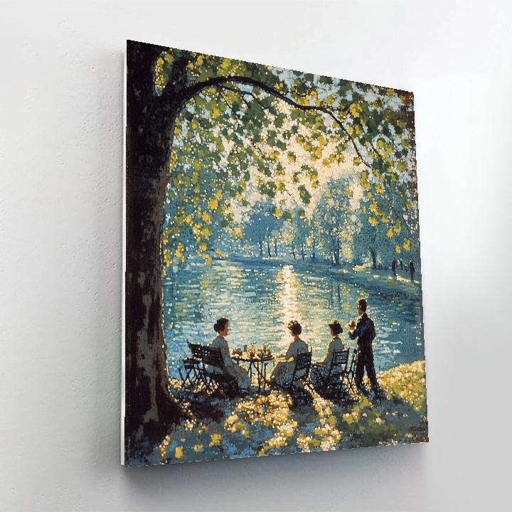 Georges Seurat Inspired Sunday Afternoon Number painting