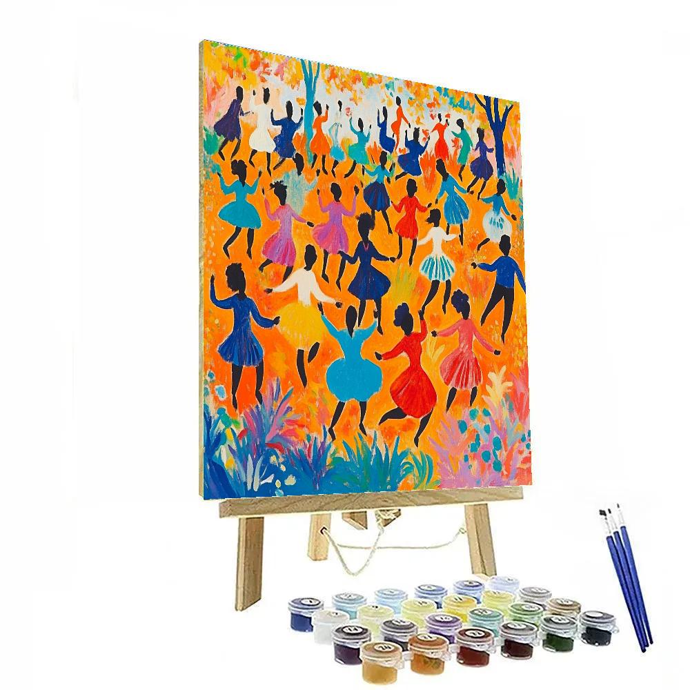 Henri Matisse Inspired Joyful Dance paint by numbers