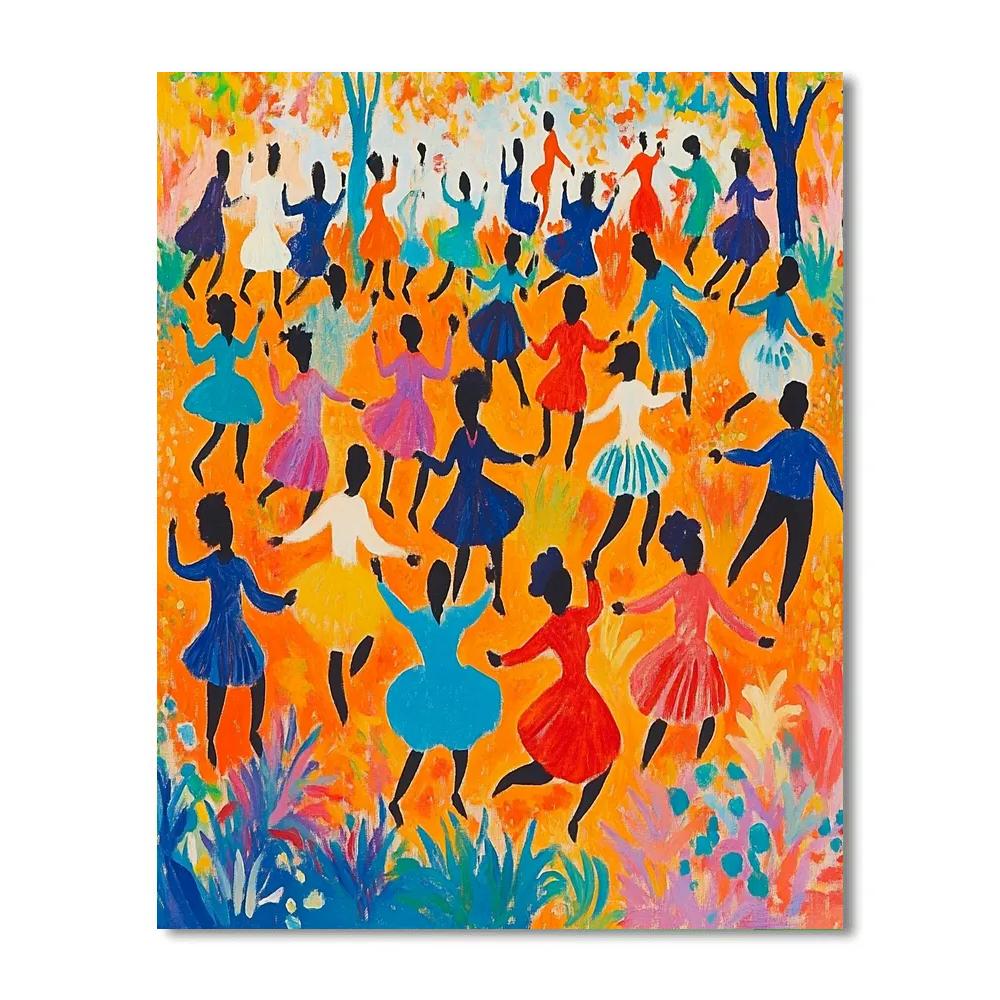 Henri Matisse Inspired Joyful Dance paint by numbers