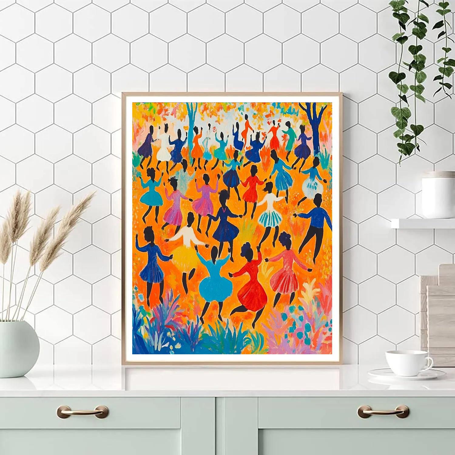 Henri Matisse Inspired Joyful Dance paint by numbers