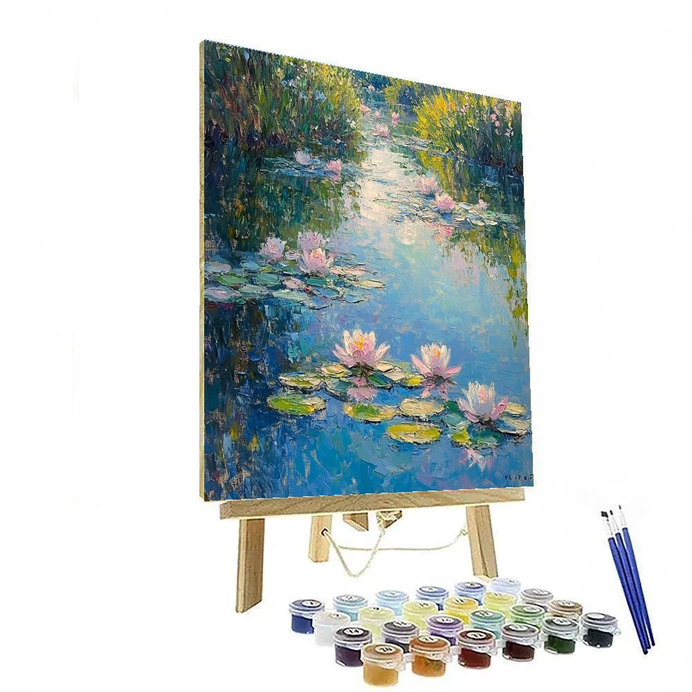 Claude Monet Inspired Water Lilies painting number kit