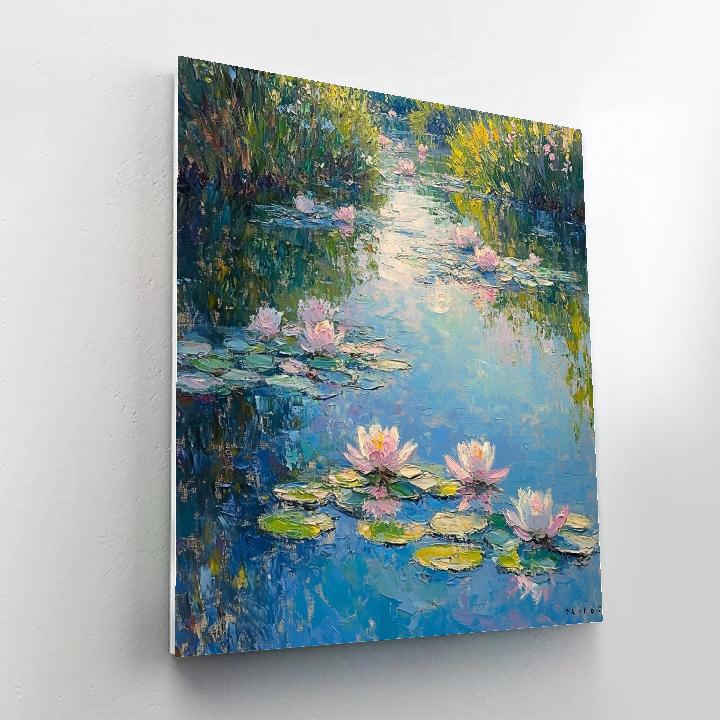 Claude Monet Inspired Water Lilies painting number kit