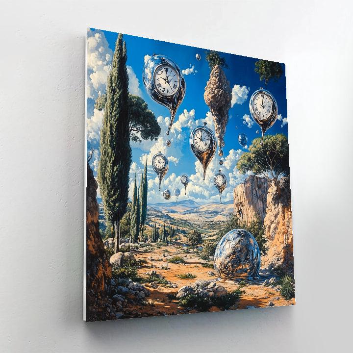 Salvador Dali Inspired Surreal Landscape Numbered painting kits