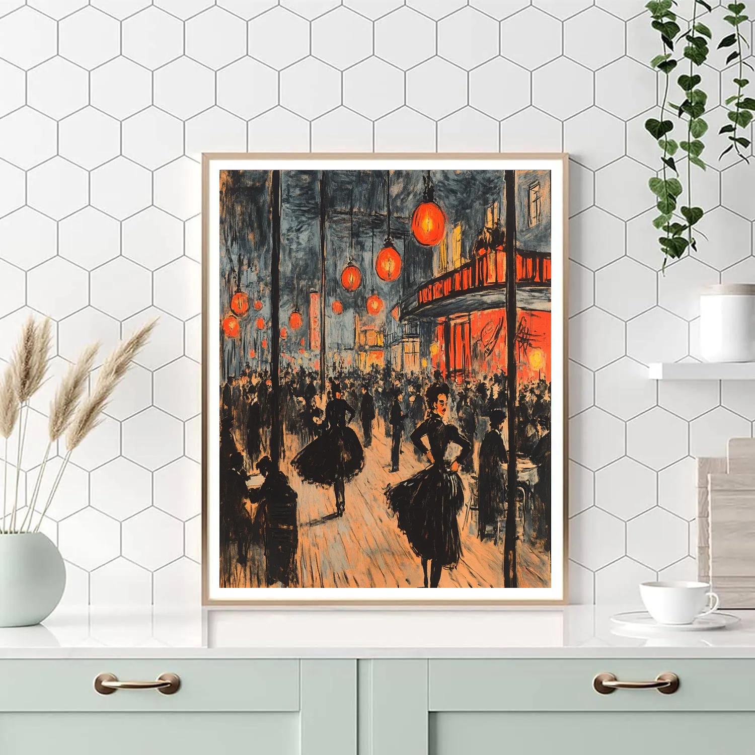 Henri De Toulouse-Lautrec Inspired Moulin Rouge Numbered painting kits