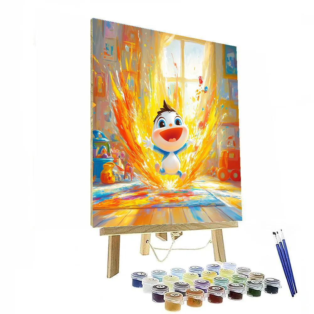 Jack-Jack’s Playful Power Burst Disney Inspired paint by numbers
