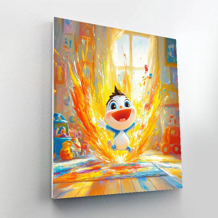 Jack-Jack’s Playful Power Burst Disney Inspired paint by numbers