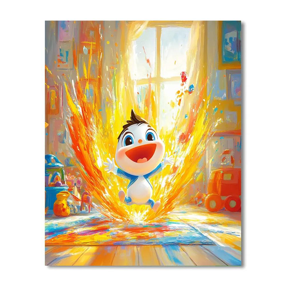 Jack-Jack’s Playful Power Burst Disney Inspired paint by numbers