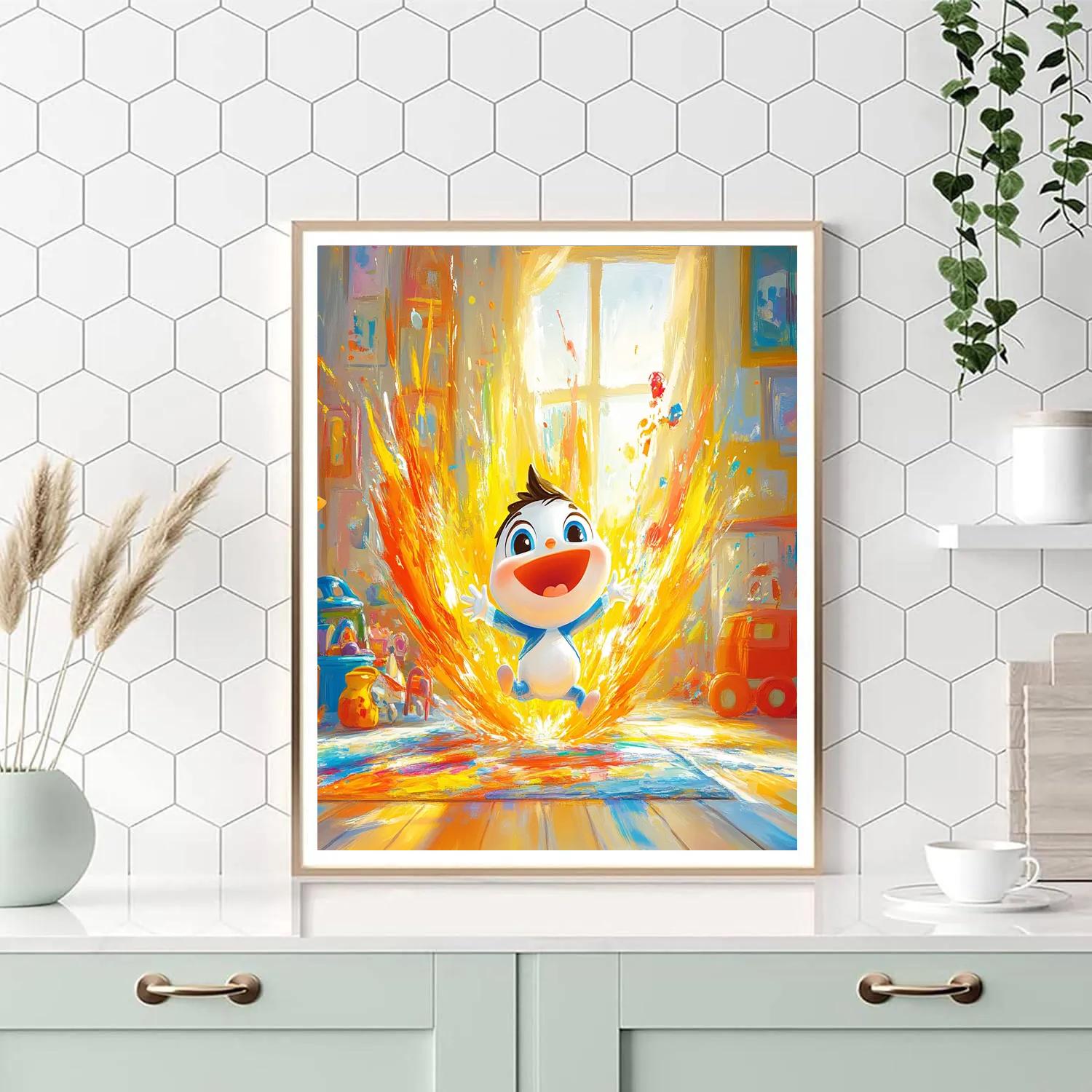 Jack-Jack’s Playful Power Burst Disney Inspired paint by numbers