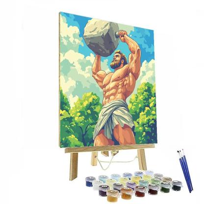 Hercules’ Heroic Strength Test Disney Inspired paint by color