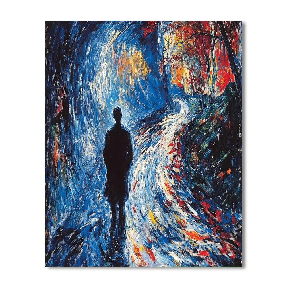 Edvard Munch Inspired Melancholy Numbered painting kits