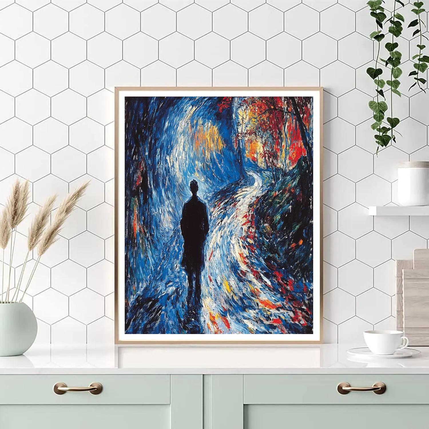 Edvard Munch Inspired Melancholy Numbered painting kits