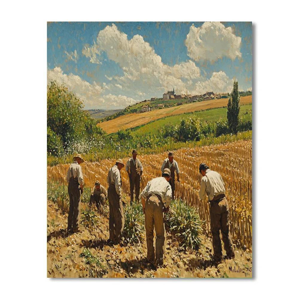 Jean-François Millet Inspired Peasant Life Numbered painting kits