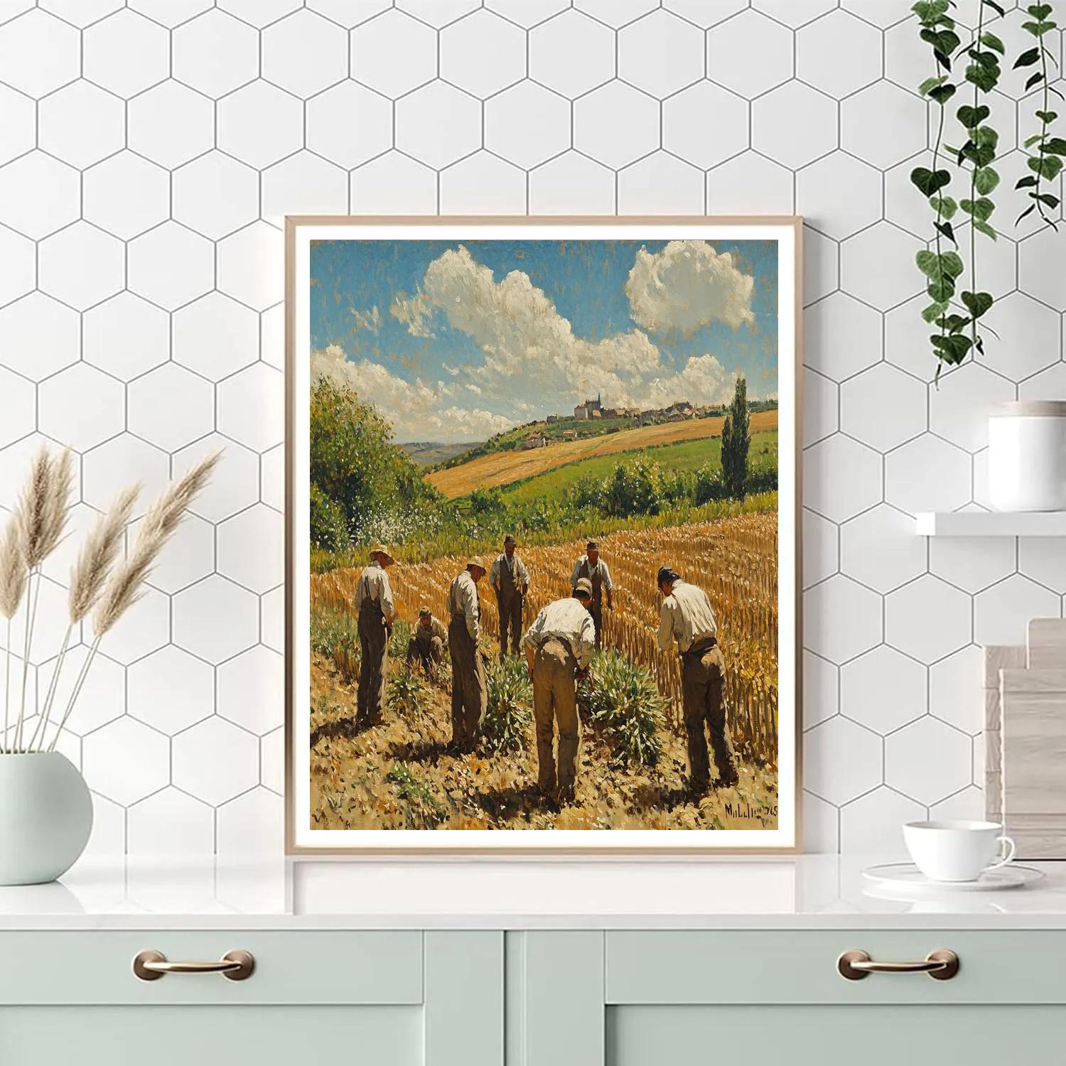 Jean-François Millet Inspired Peasant Life Numbered painting kits