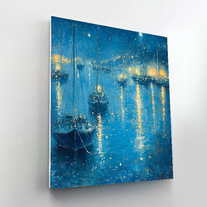 James Whistler Inspired Nocturne Harbour painting number kit