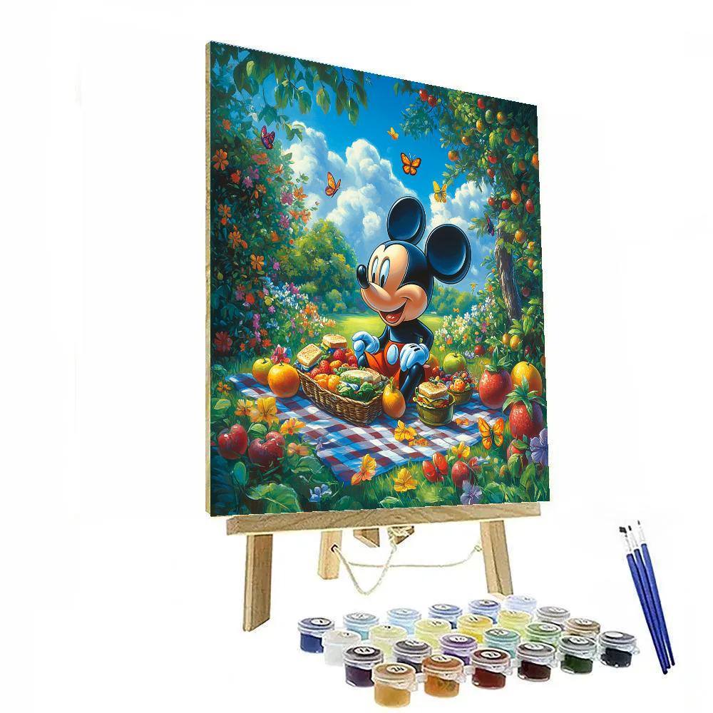 Mickey Mouse’s Summer Picnic Adventure Disney Inspired painting number kit