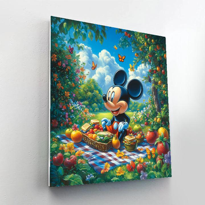 Mickey Mouse’s Summer Picnic Adventure Disney Inspired painting number kit