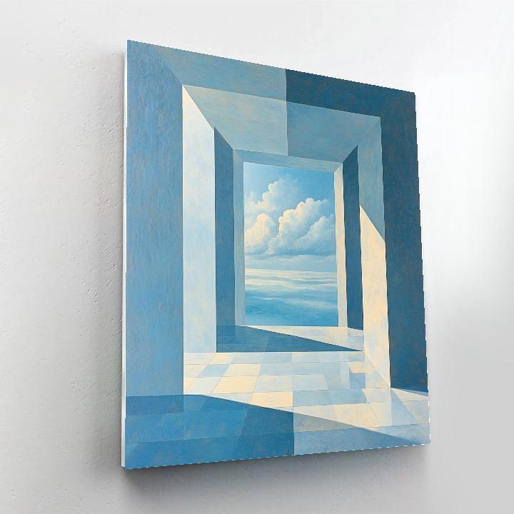 René Magritte Inspired Double Reality Paint by numbers art