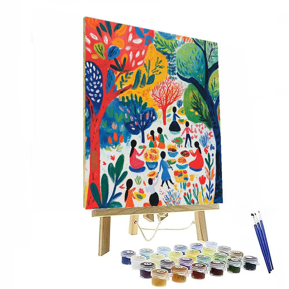 Henri Matisse Inspired Joyful Picnic painting number kit