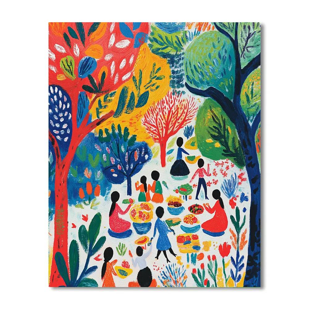 Henri Matisse Inspired Joyful Picnic painting number kit