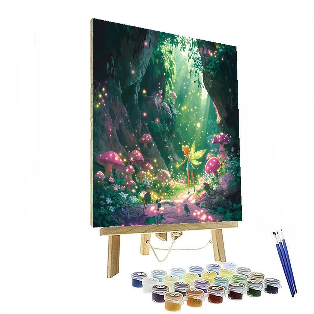Tinker Bell’s Secret Fairy Glade Disney Inspired paint by color
