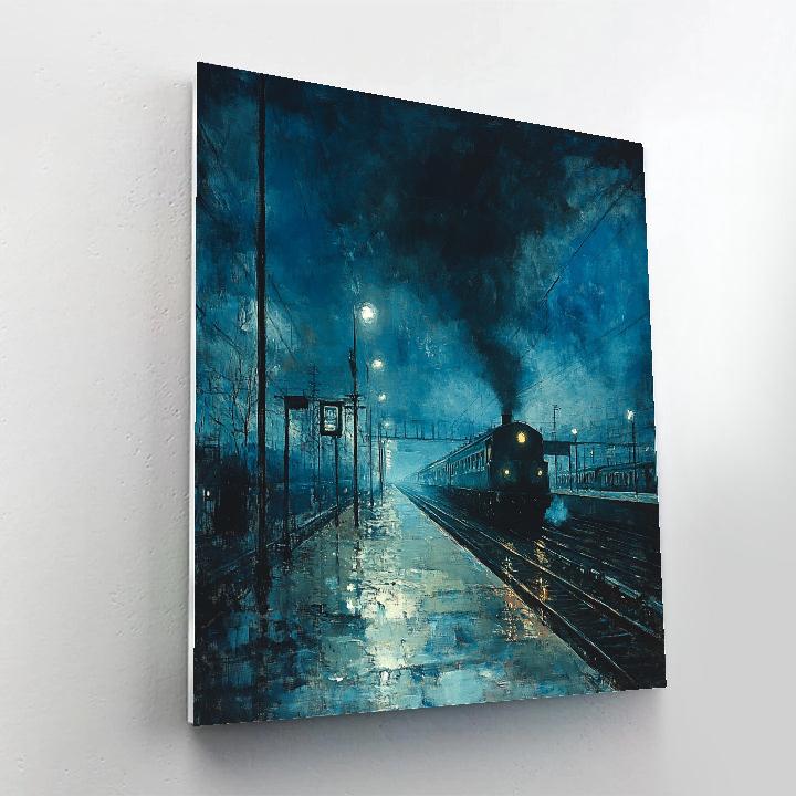 Edvard Munch Inspired Twilight Express Paint by numbers art