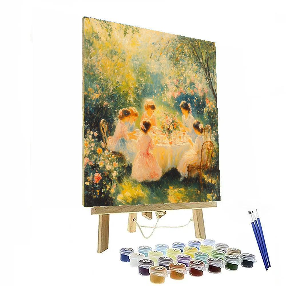 Pierre-Auguste Renoir Inspired Garden Tea Party Paint by numbers kits