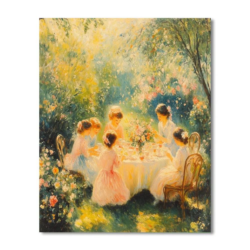 Pierre-Auguste Renoir Inspired Garden Tea Party Paint by numbers kits