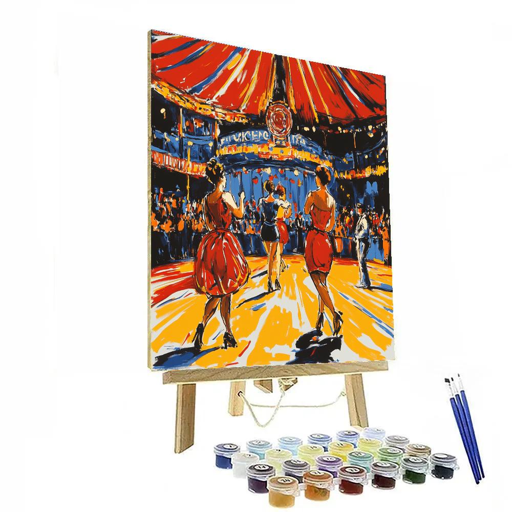 Henri Toulouse-Lautrec Inspired Circus Performers DIY paint by numbers