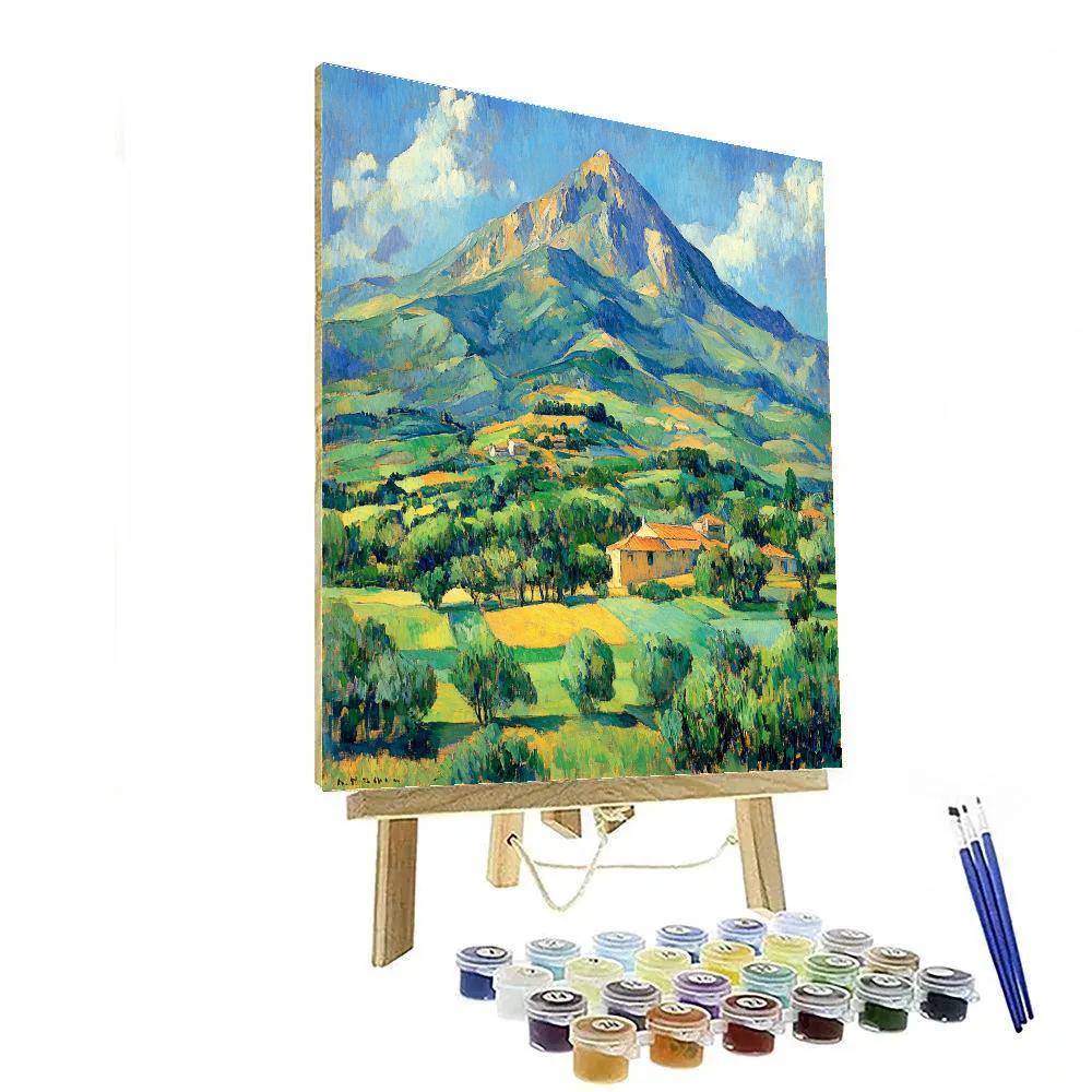 Paul Cézanne Inspired Mont Sainte Victoire Number painting