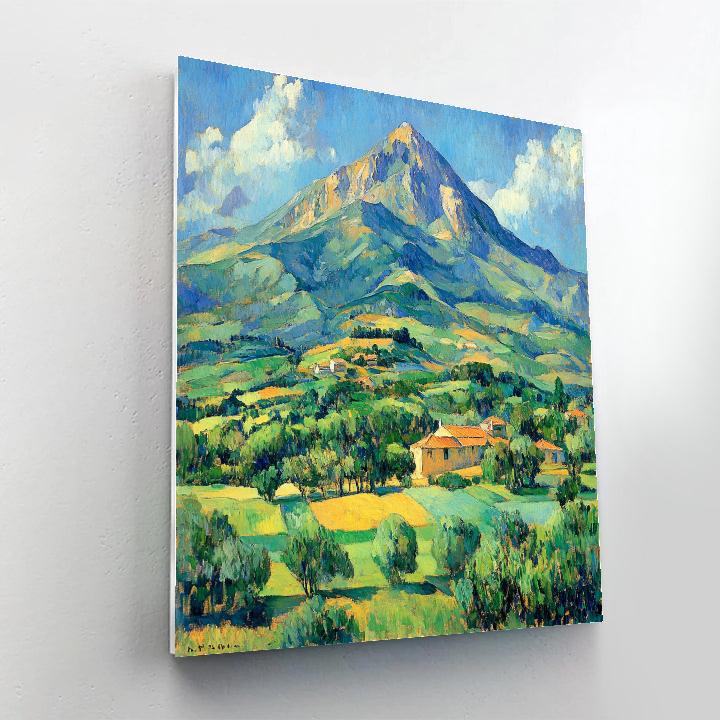 Paul Cézanne Inspired Mont Sainte Victoire Number painting