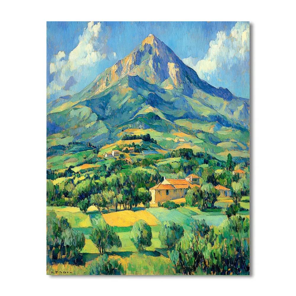 Paul Cézanne Inspired Mont Sainte Victoire Number painting