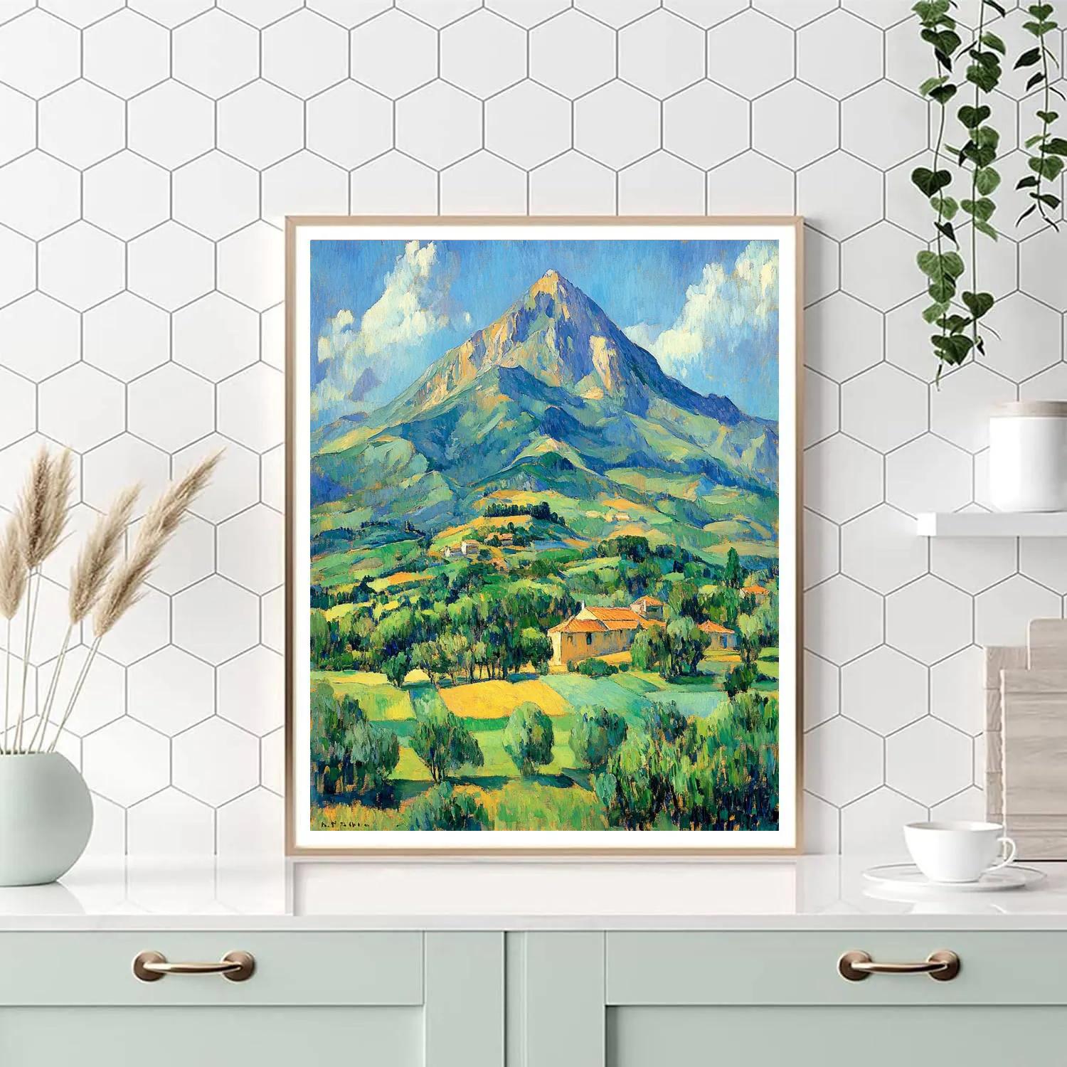Paul Cézanne Inspired Mont Sainte Victoire Number painting