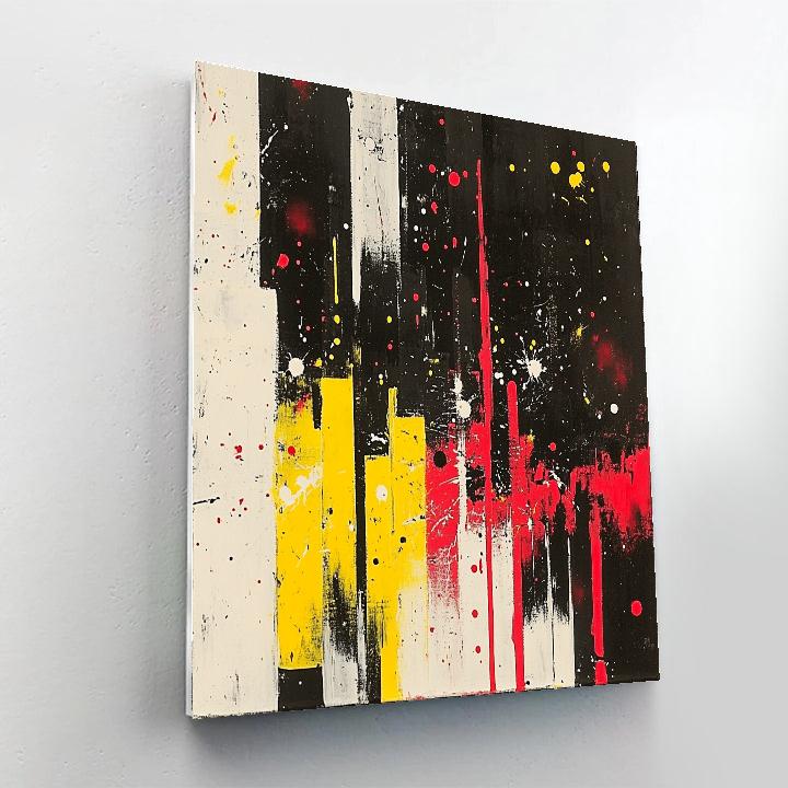Jackson Pollock Inspired Urban Rhythm Numbered painting kits