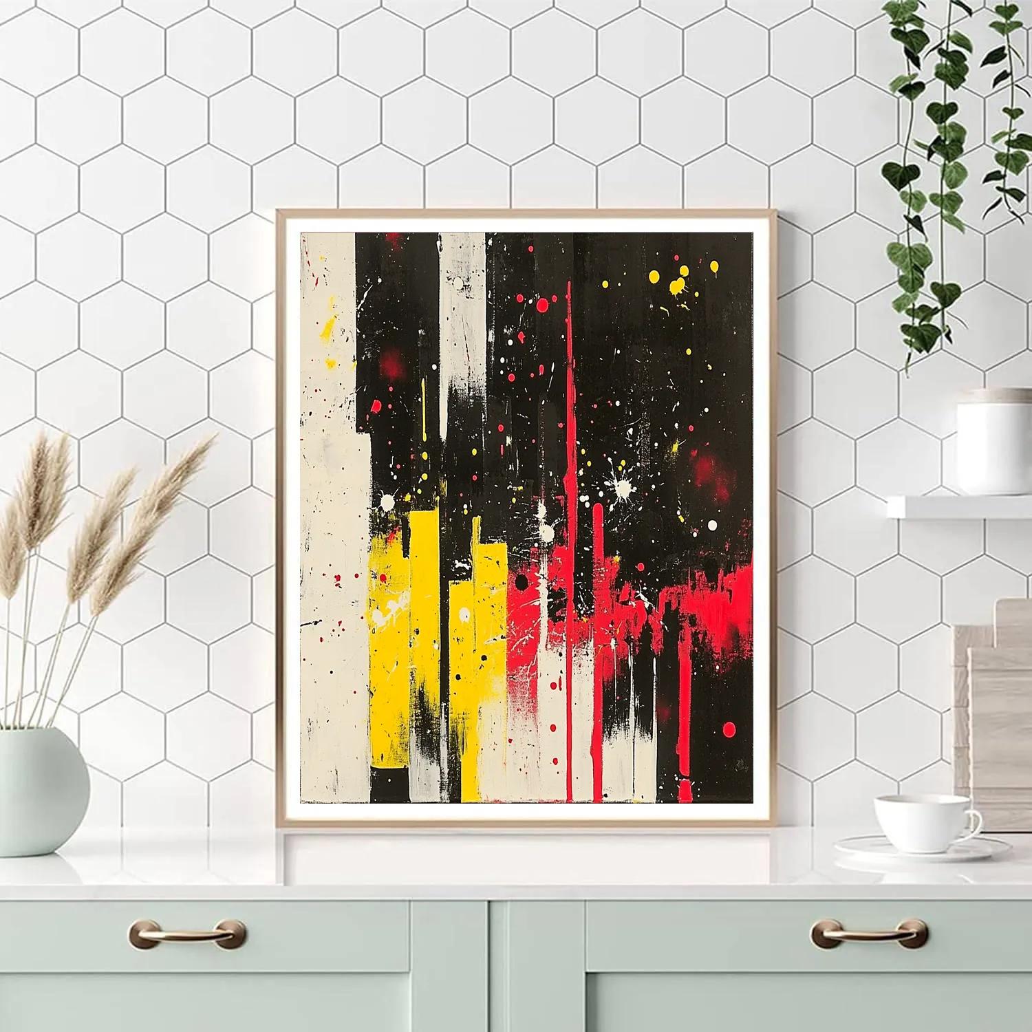 Jackson Pollock Inspired Urban Rhythm Numbered painting kits