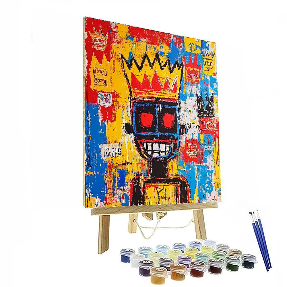 Jean-Michel Basquiat Inspired Street Art paint by number
