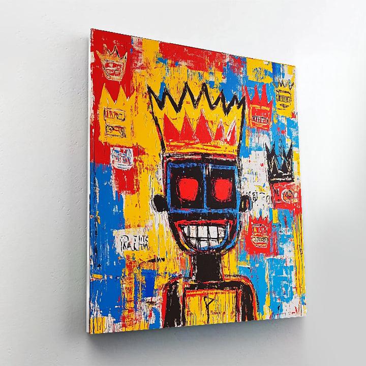 Jean-Michel Basquiat Inspired Street Art paint by number