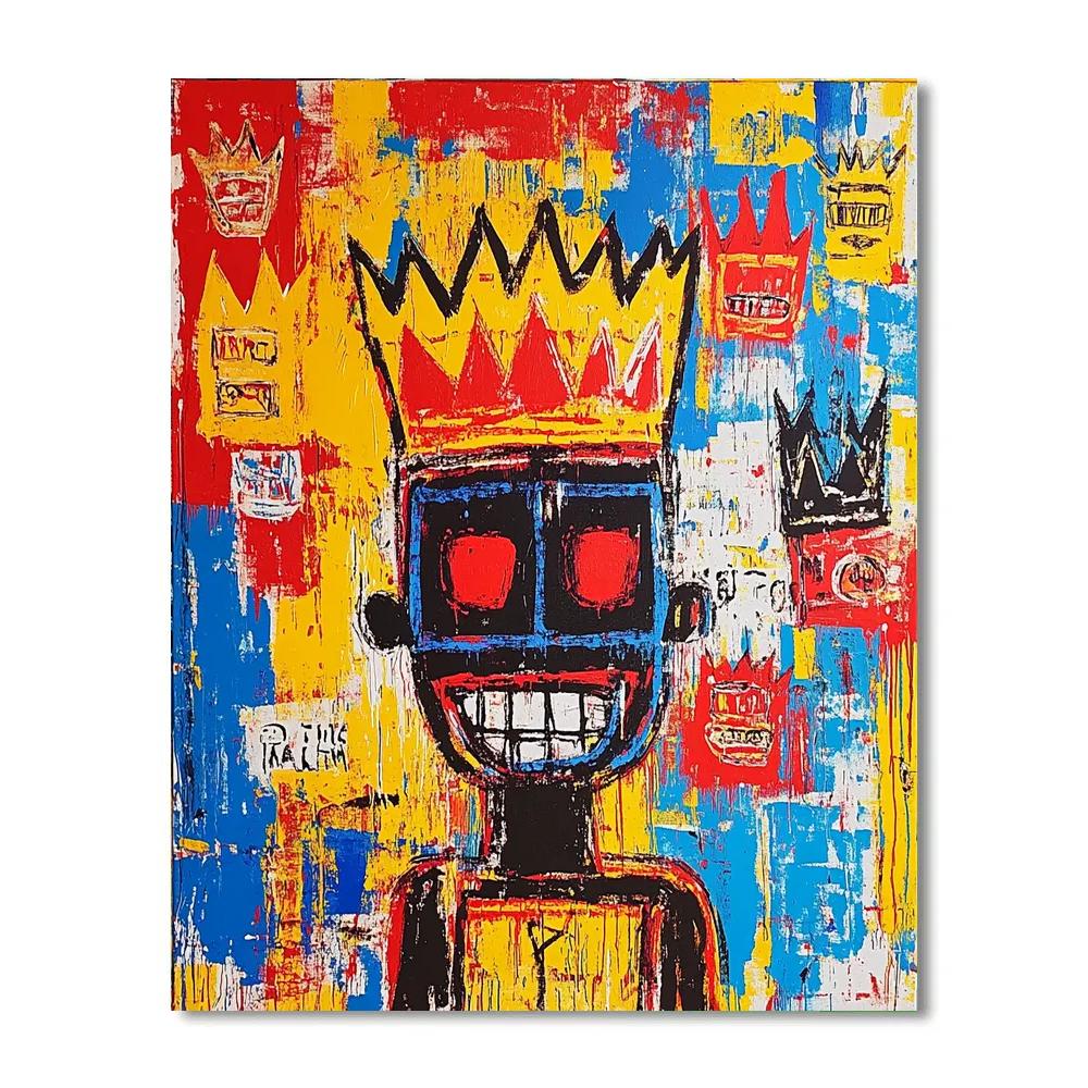 Jean-Michel Basquiat Inspired Street Art paint by number