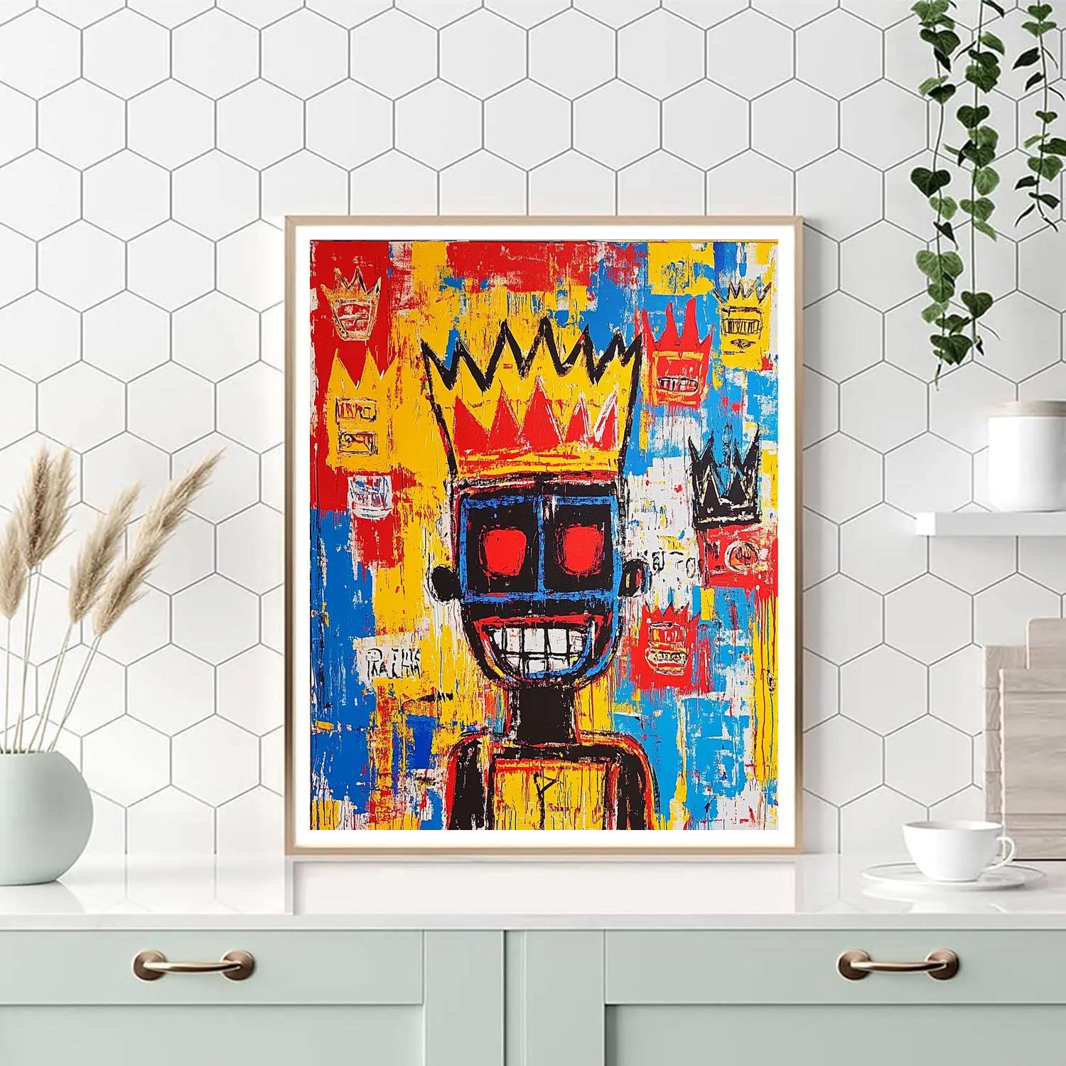 Jean-Michel Basquiat Inspired Street Art paint by number