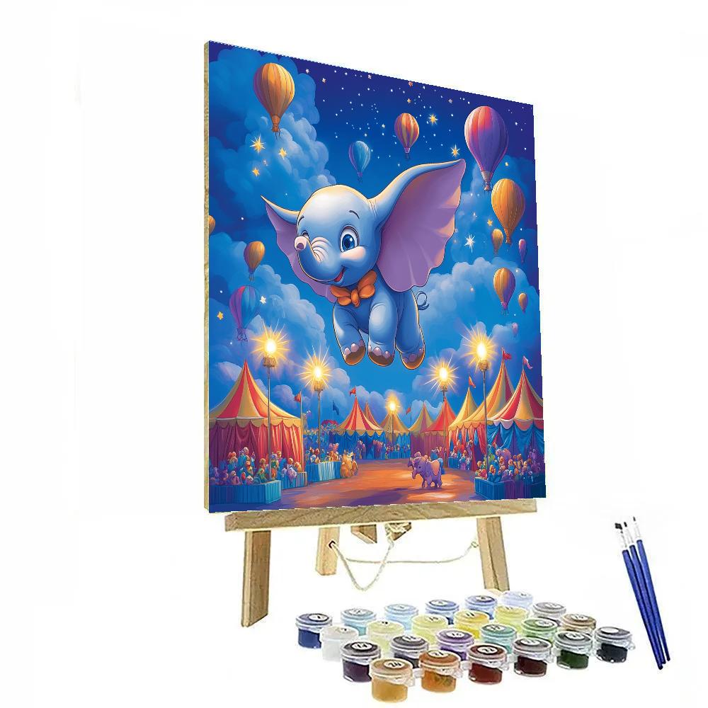 Dumbo’s Circus Night Flight Disney Inspired paint by number
