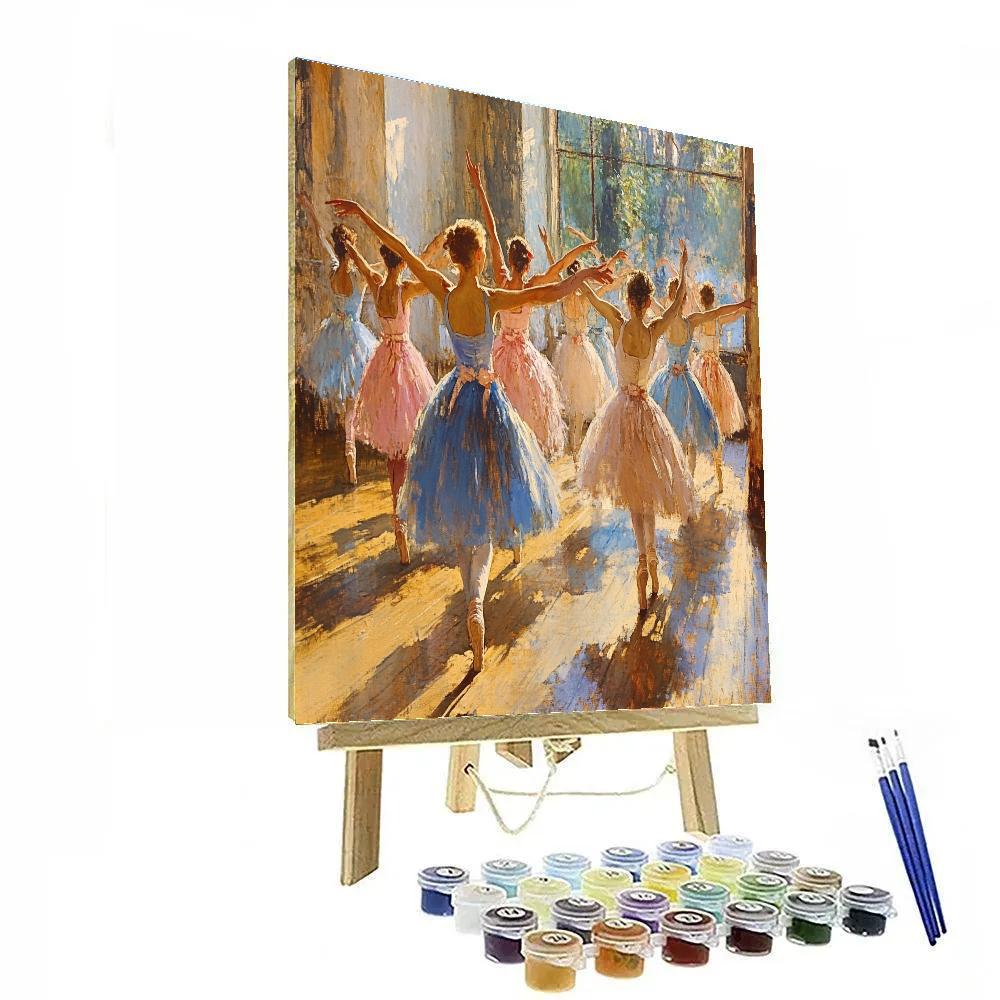 Edgar Degas Inspired Rehearsal Ballet Numbered painting kits